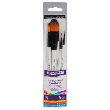 Kit Pincel Sintetico C/5 212550009 Daler Rowney